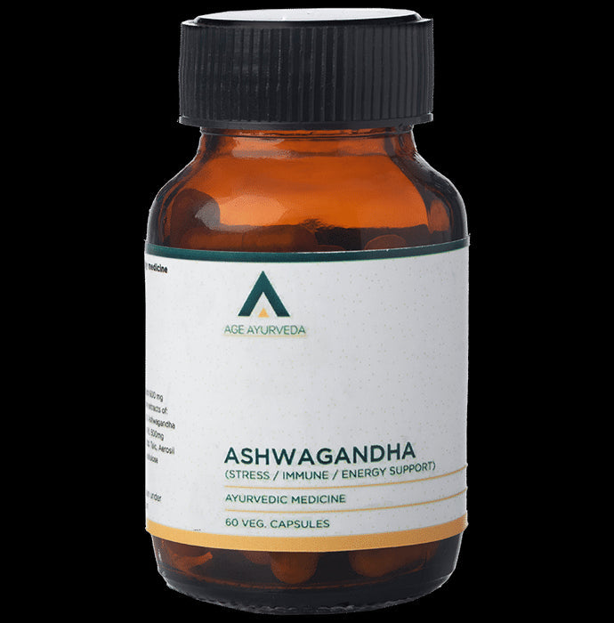 Age Ayurveda Ashwagandha Veg Capsule - Classic Derma