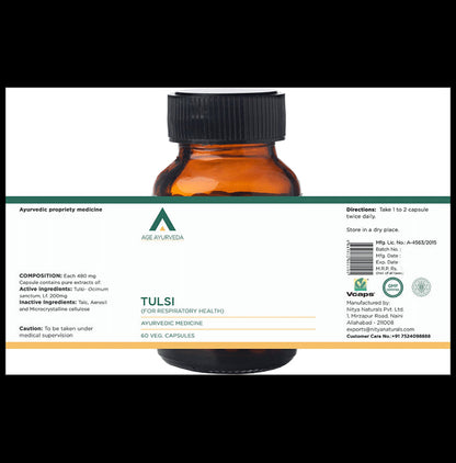 Age Ayurveda Tulsi Veg Capsule