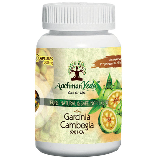Aachman Veda Garcinia Cambogia 500mg 60% HCA Weight Loss Capsule (60 Each) - Classic Derma