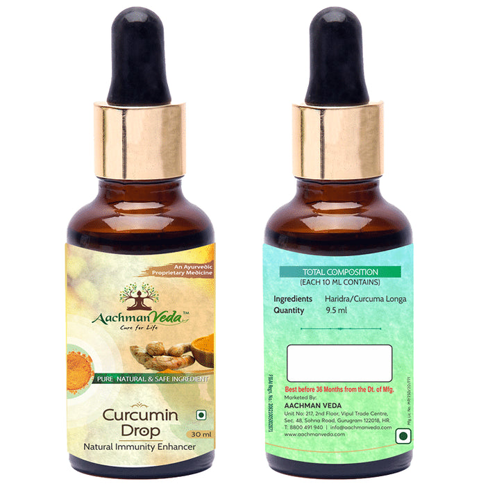 Aachman Veda Recure Hair Tonic with Aachman Veda Curcumin Drop 30ml Free - Classic Derma