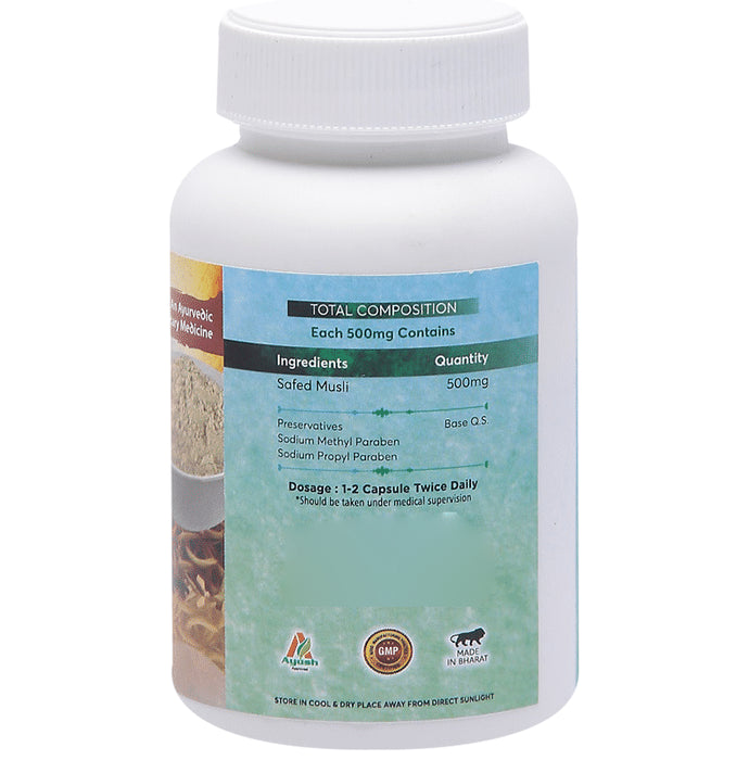 Aachman Veda Safed Musli Virility & Stamina Capsule 500mg (60 Each)