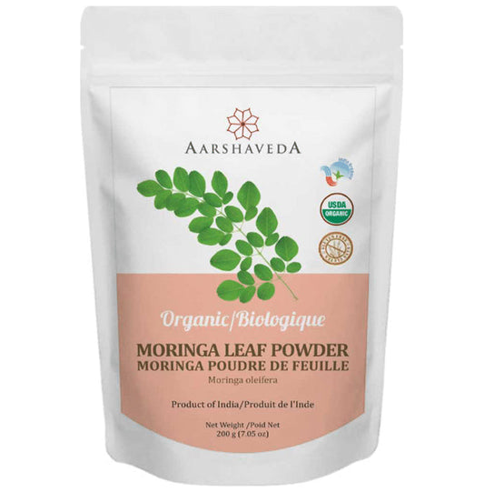 Aarshaveda Organic Moringa Leaf Powder - Classic Derma
