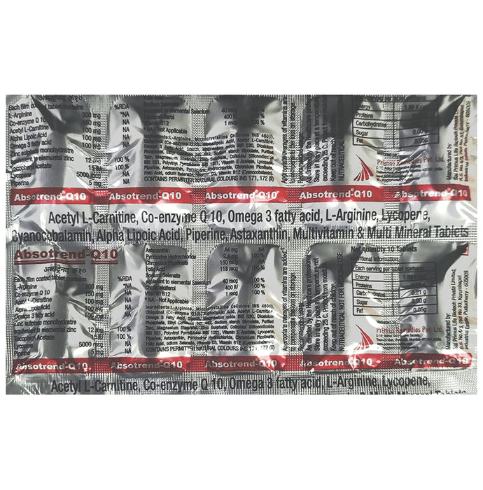 Absotrend Q 10 Tablet - Classic Derma