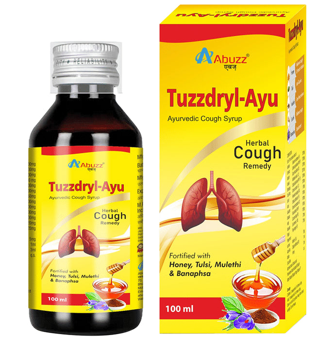 Abuzz Tuzzdryl Ayu Ayurvedic Cough Syrup - Classic Derma