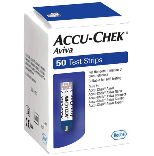 Accu-Chek Aviva Test Strip (Only Strips) - Classic Derma