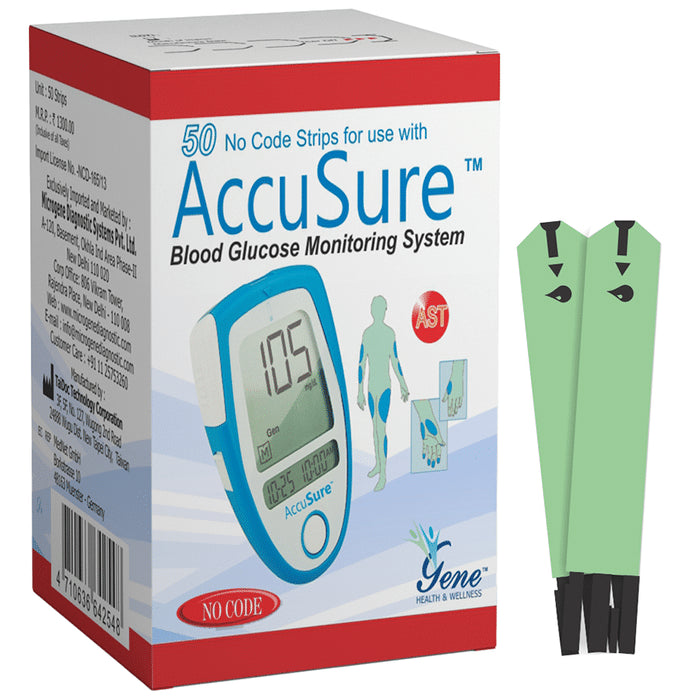 AccuSure Blood Glucose Test Strip - Classic Derma