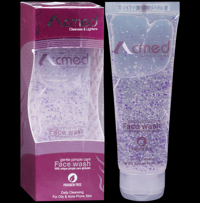 Acmed Gentle Pimple Care Face Wash | For Oily & Acne Prone Skin | Paraben Free - Classic Derma
