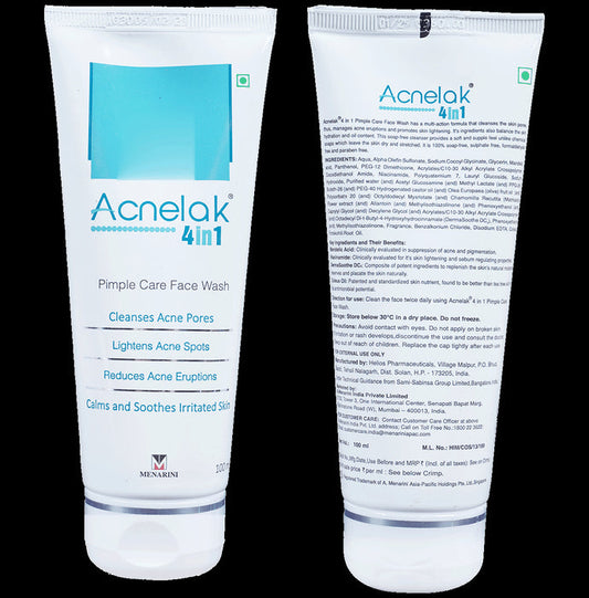 Acnelak 4in1 Pimple Clear Face Wash - Classic Derma