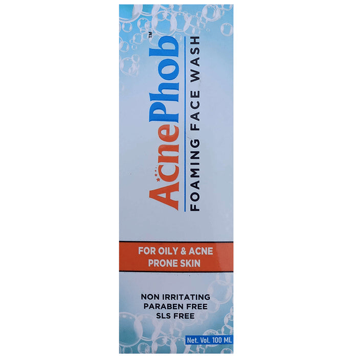 AcnePhob Foaming Face Wash for Oily Acne Prone Skin - Classic Derma