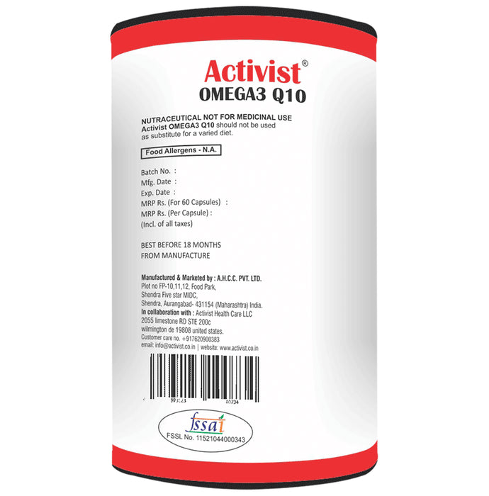 Activist Omega 3 Q 10 Capsule in Capsule
