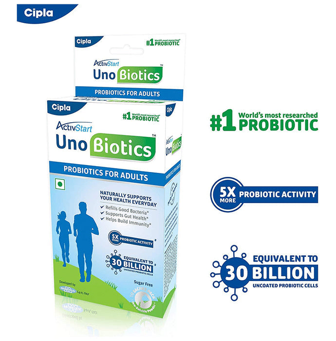 ActivStart UnoBiotics Probiotics Sachet for Adults' Gut Health | Sugar Free Sugar Free