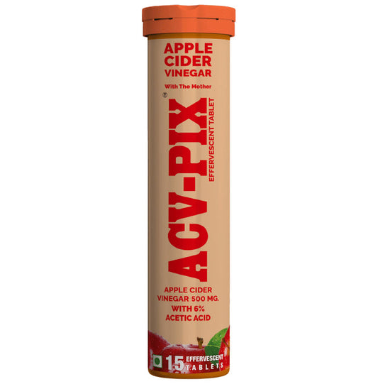 ACV-PIX Apple Cider Vinegar 500mg with 6% Acetic Acid Effervescent Tablet - Classic Derma