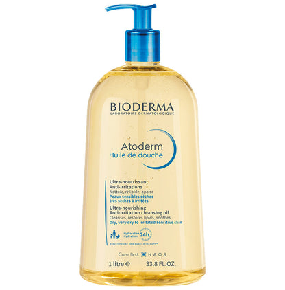 Bioderma Atoderm Huile De Douche Ultra-Nourishing Anti-Irritation Cleansing Oil Dry, Very Dry to Irritated Sensitive Skin - Classic Derma