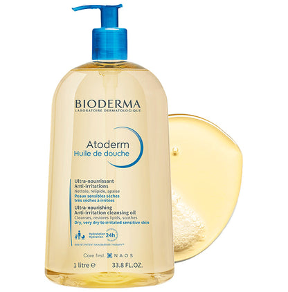 Bioderma Atoderm Huile De Douche Ultra Nourishing Anti Irritation Cleansing Oil Dry, Very Dry to Irritated Sensitive Skin