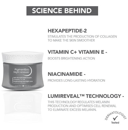 Bioderma Pigmentbio Night Renewer Cream | For Dark Spots