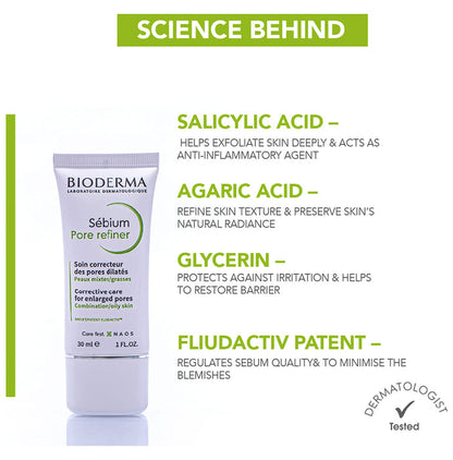 Bioderma Sebium Pore Refiner | Corrective Care Cream for Enlarged Pores