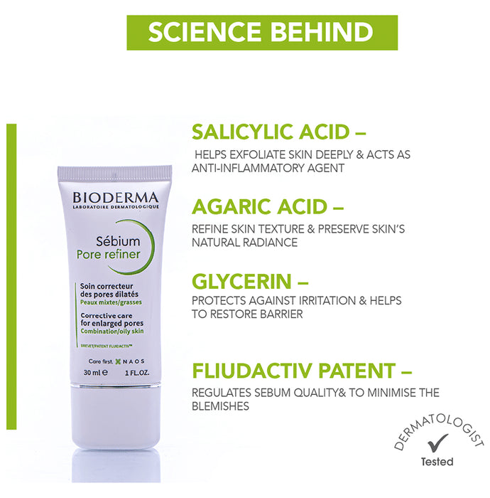 Bioderma Sebium Pore Refiner | Corrective Care Cream for Enlarged Pores