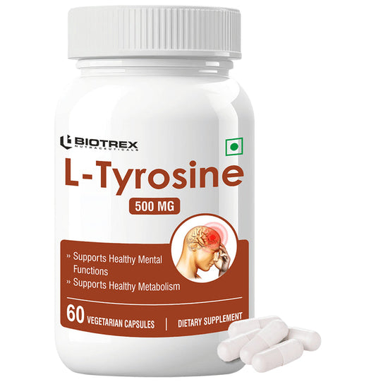 Biotrex L-Tyrosine 500mg Capsule - Classic Derma
