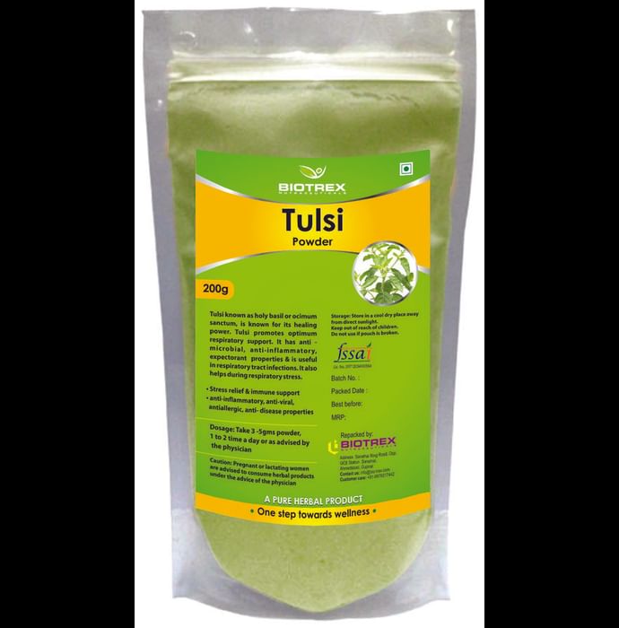 Biotrex Tulsi Herbal Powder - Classic Derma