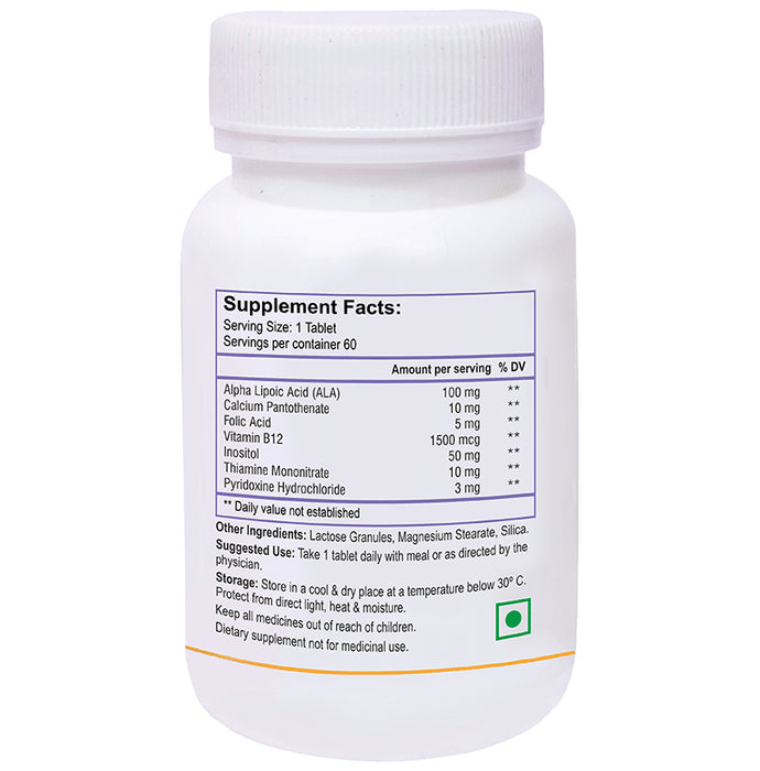 Biotrex Vitamin B12 & ALA 1500mg for Nerve Health & Blood Replenishment | Tablet