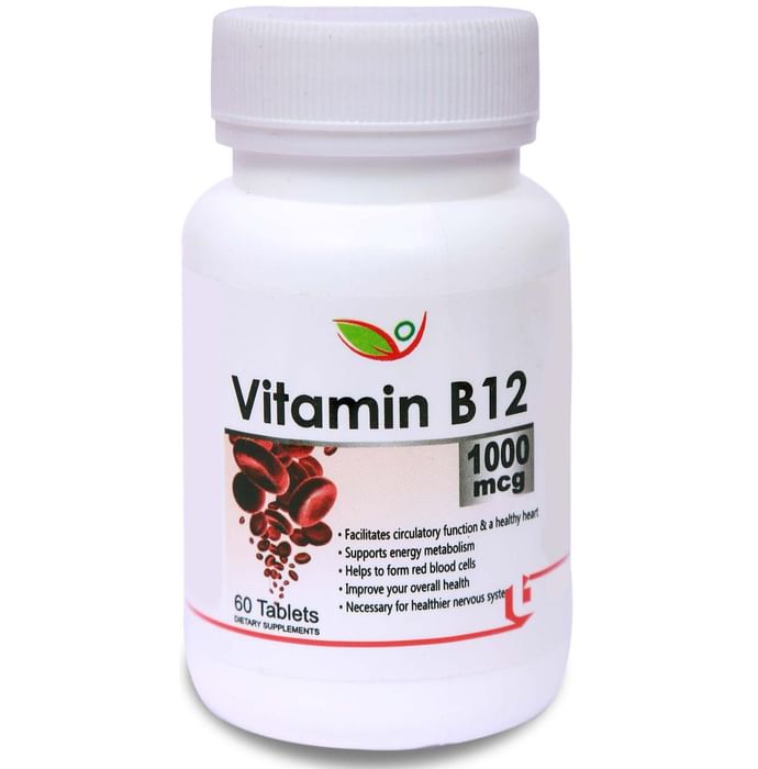 Biotrex Vitamin B12 1000mcg for Healthy Heart, Energy & Nervous System Support | Tablet - Classic Derma