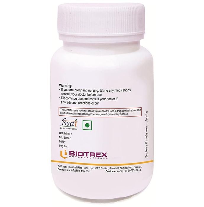 Biotrex Vitamin B6 100mg for Nervous System Support, RBC formation & Immunity | Capsule