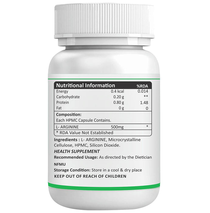 Bioven L-Arginine 500mg Vegetarian Capsule