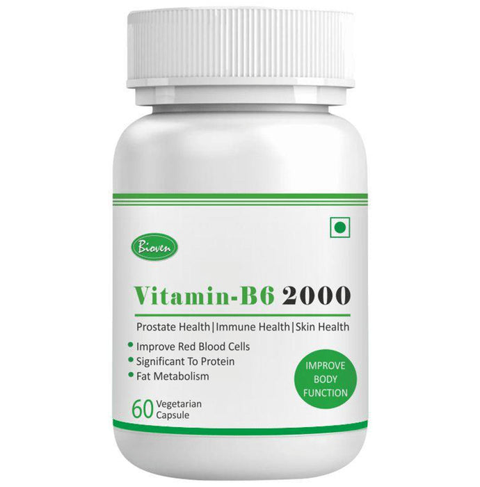 Bioven Vitamin B6 2000 Vegetarian Capsule - Classic Derma