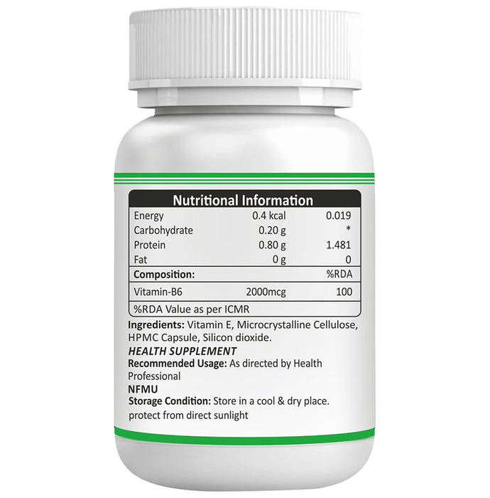 Bioven Vitamin B6 2000 Vegetarian Capsule
