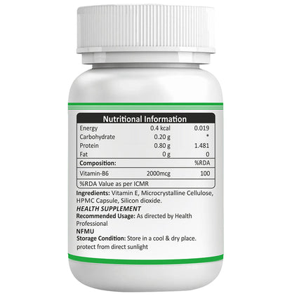 Bioven Vitamin B6 2000 Vegetarian Capsule