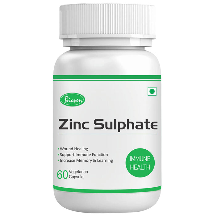 Bioven Zinc Sulphate Vegetarian Capsule - Classic Derma