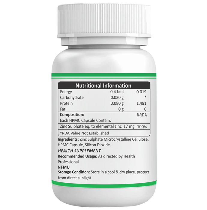 Bioven Zinc Sulphate Vegetarian Capsule