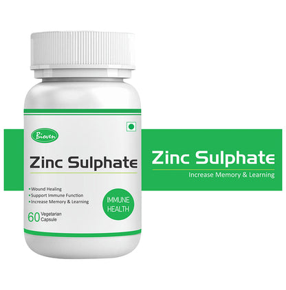 Bioven Zinc Sulphate Vegetarian Capsule