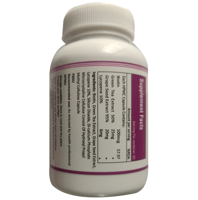 Biovis Biotin Antioxidants Vegetarian Capsule