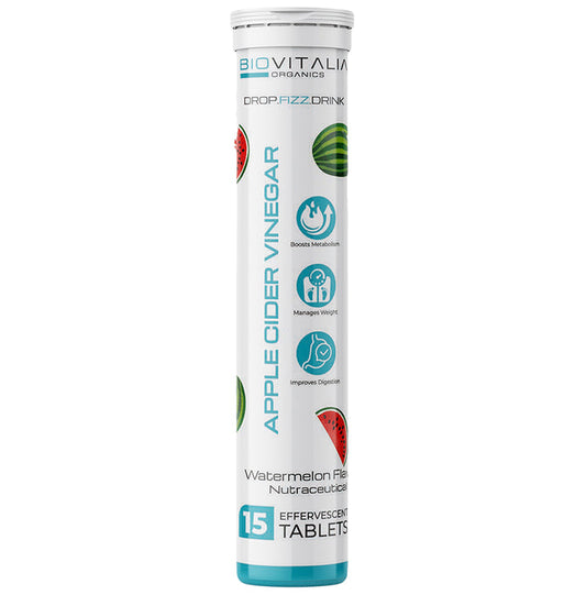 Biovitalia Organics Apple Cider Vinegar Effervescent Tablet Watermelon - Classic Derma