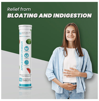 Biovitalia Organics Apple Cider Vinegar Effervescent Tablet Watermelon