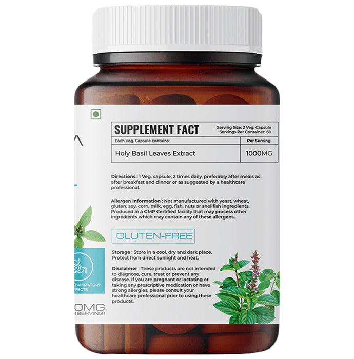 Biovitalia Organics Holy Basil 1000mg Capsule