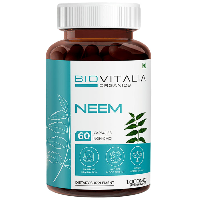Biovitalia Organics Neem 1000mg Capsule - Classic Derma