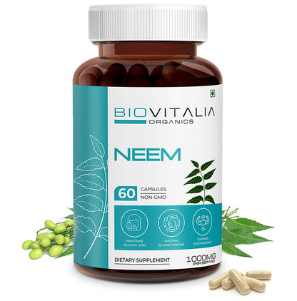 Biovitalia Organics Neem 1000mg Capsule