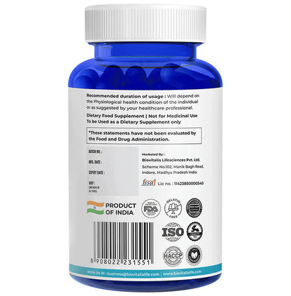 Biovitalia Organics Nitric Oxide Booster Capsule