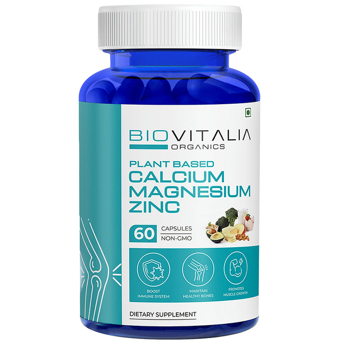 Biovitalia Organics Plant Based Calcium Magnesium Zinc Capsule - Classic Derma