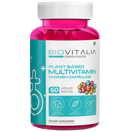 Biovitalia Organics Plant Based Multivitamin 1000mg Women Capsule - Classic Derma