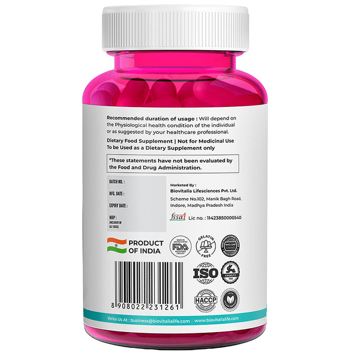 Biovitalia Organics Plant Based Multivitamin 1000mg Women Capsule