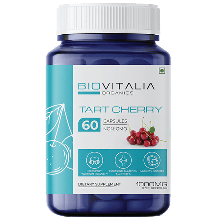 Biovitalia Organics Tart Cherry 1000mg Capsule - Classic Derma