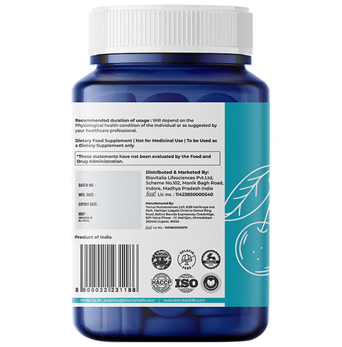 Biovitalia Organics Tart Cherry 1000mg Capsule