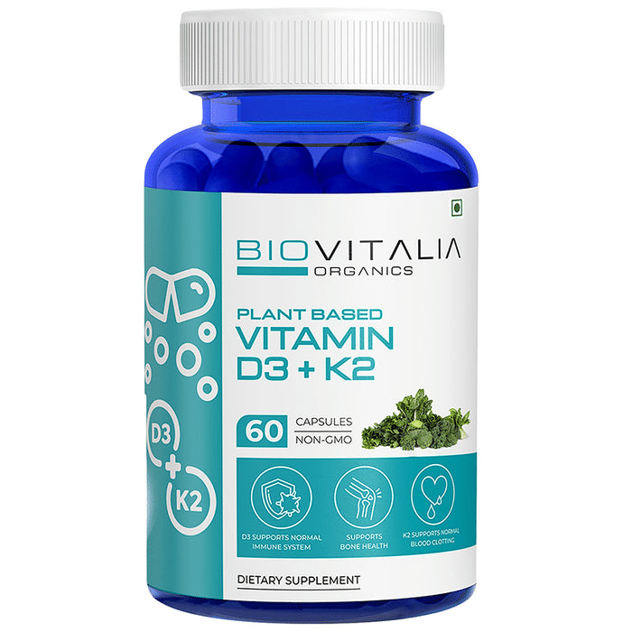 Biovitalia Organics Vitamin D3 +K2 Capsule - Classic Derma