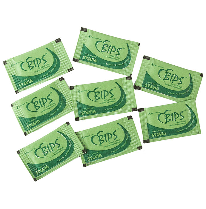 Bips Stevia Zero Calorie Sweetener Sachets (1gm Each)