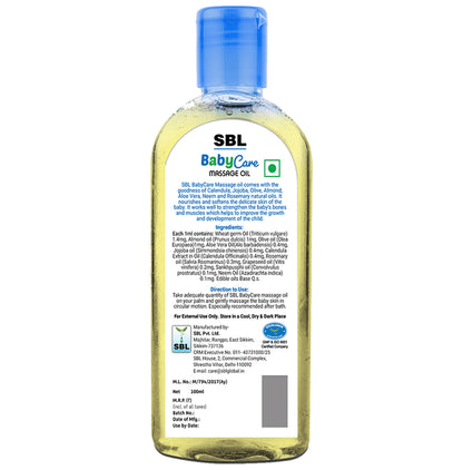 SBL Baby Care Massage Oil