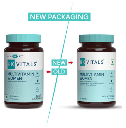 Healthkart HK Vitals Multivitamin Women | For Energy, Joint, Skin, Hair & Immunity | Tablet