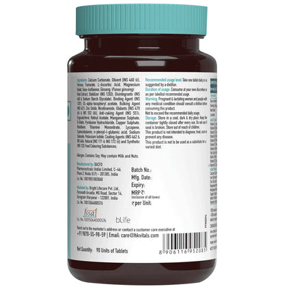 Healthkart HK Vitals Multivitamin Women | For Energy, Joint, Skin, Hair & Immunity | Tablet